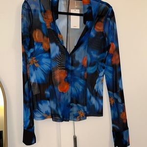 MESH PRINTED TOP